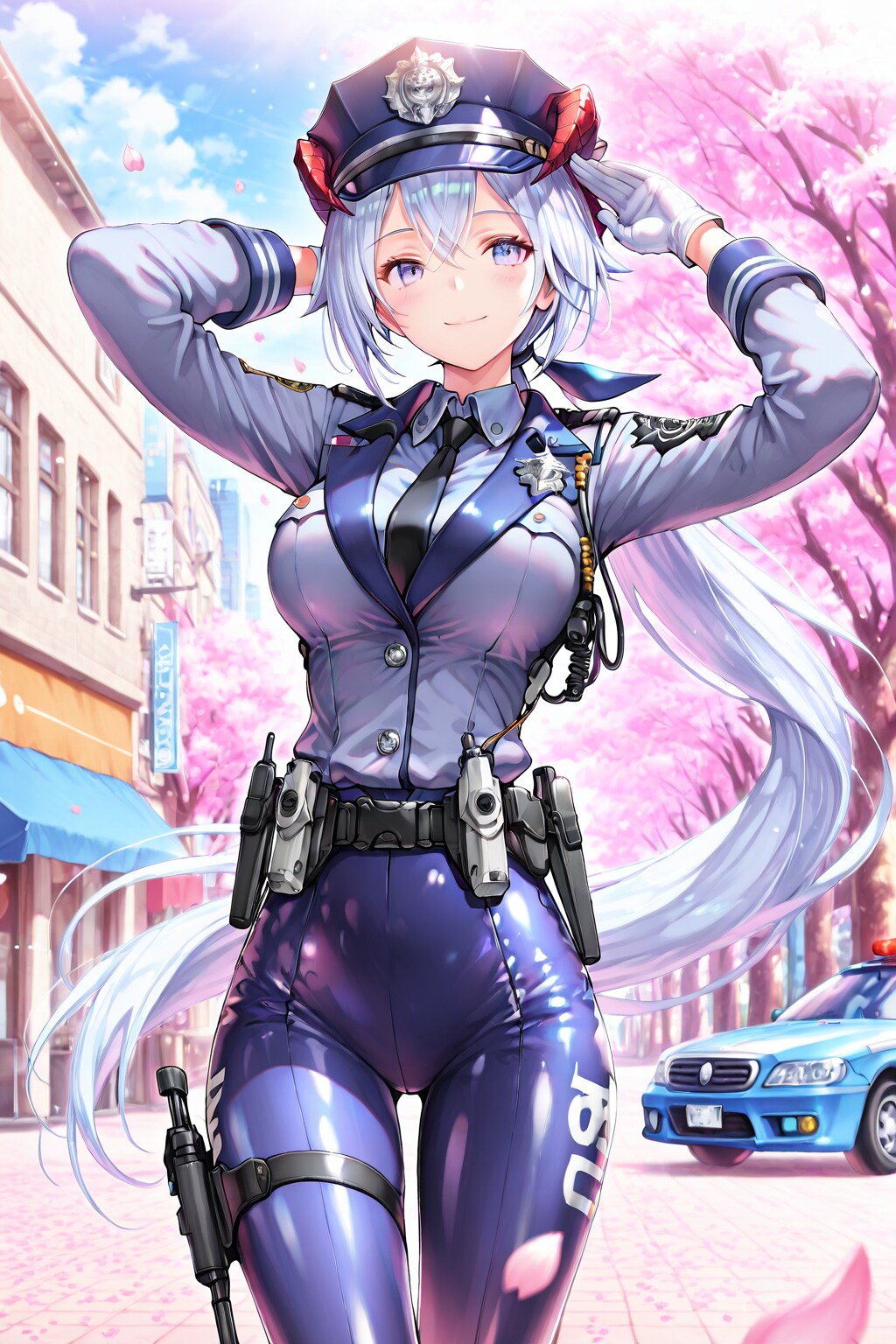 🚔 ミドス王国警察・中央特区巡邏課：エイナ・ブライトン | の人気AIイラスト・グラビア