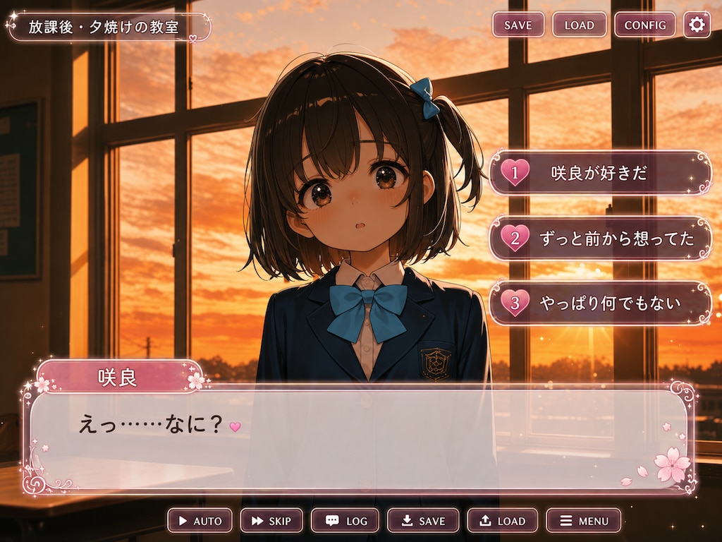 咲良ルート ― 恋する街角と夕焼けの告白 ―