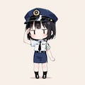 婦警さんのコスプレしてみる 5枚目