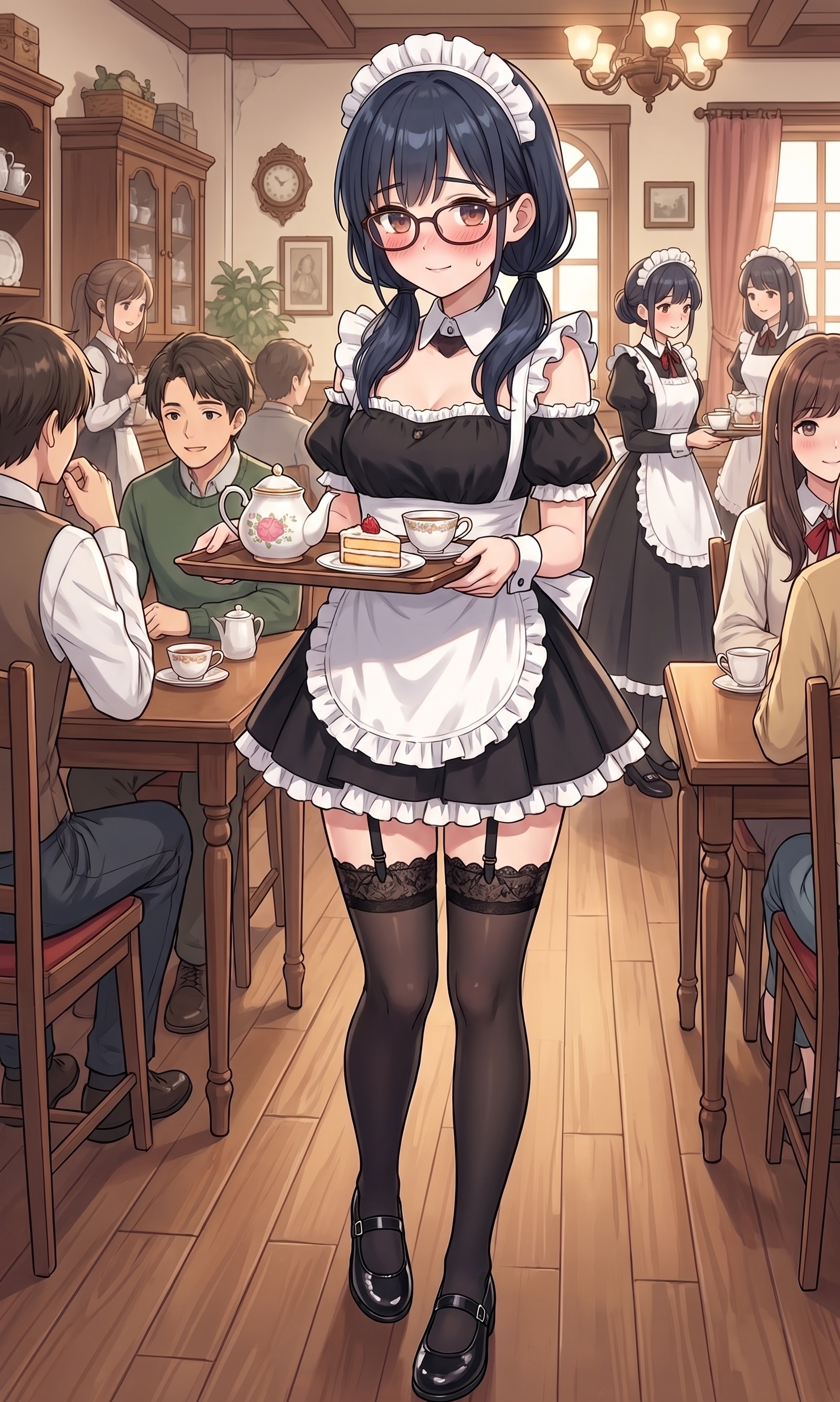 地味子ちゃん喫茶店でアルバイト