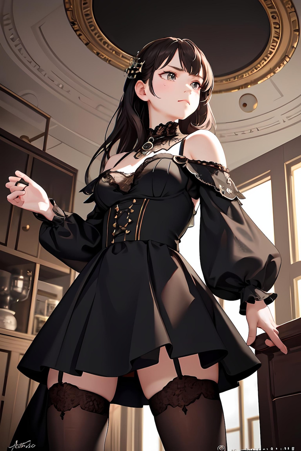 ドレス姿の少女