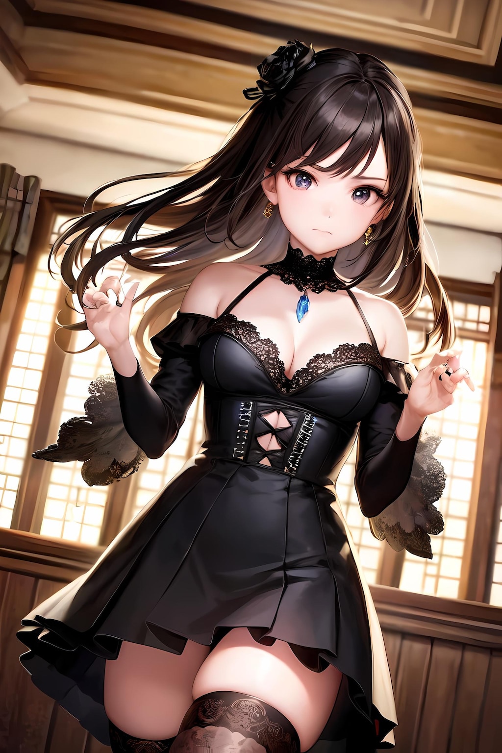 ドレス姿の少女