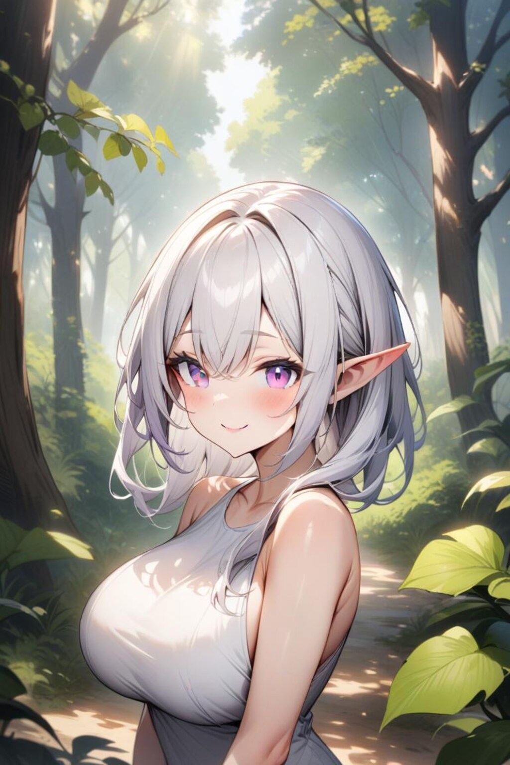 森の中のエルフ