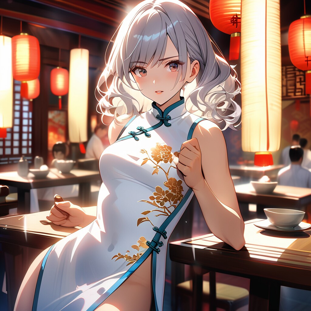 チャイニーズレストランで　女流拳士