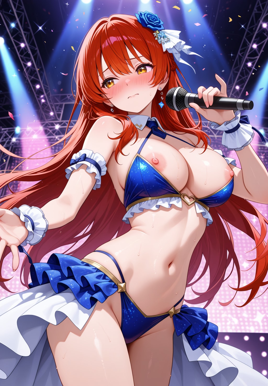 だから、この衣装サイズ合ってないって言ったのに！