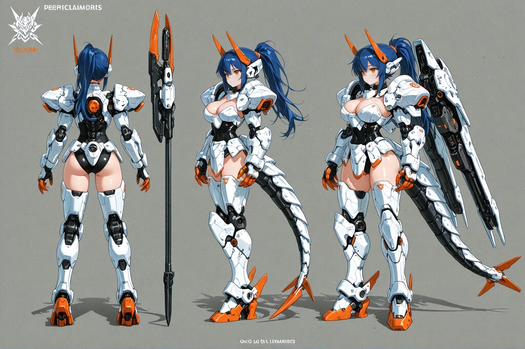 特に意味のないメカ娘設定画