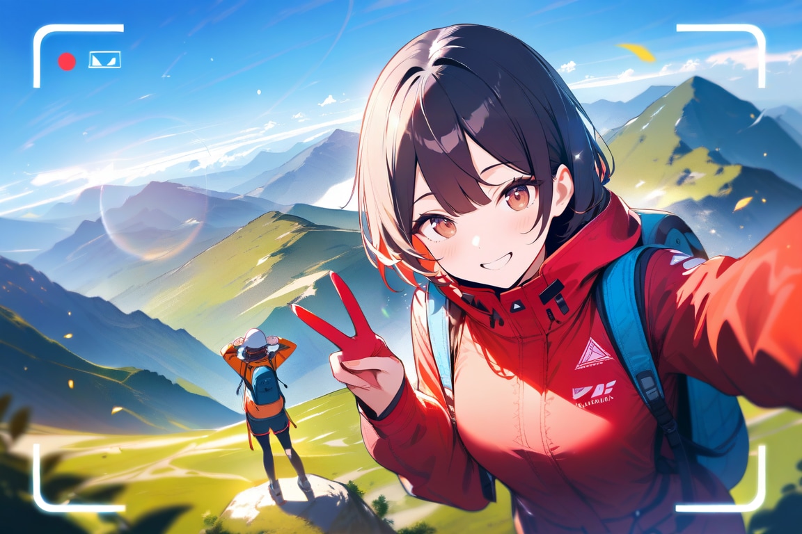 登山女子 | の人気AIイラスト・グラビア