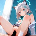 先生とシロコ ん…先生とならいいよ…。 2枚目