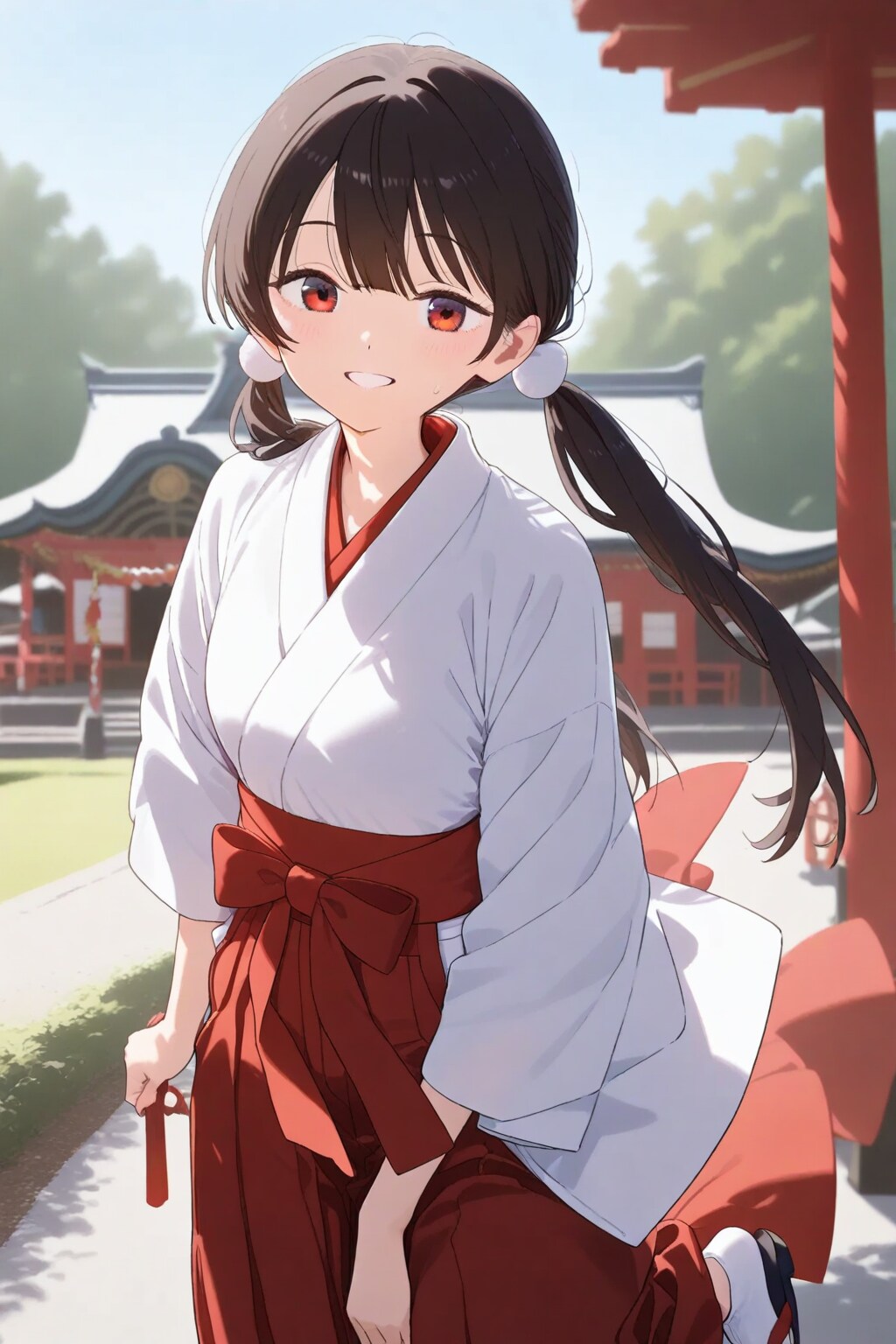 ローツインテール巫女さん | の人気AIイラスト・グラビア