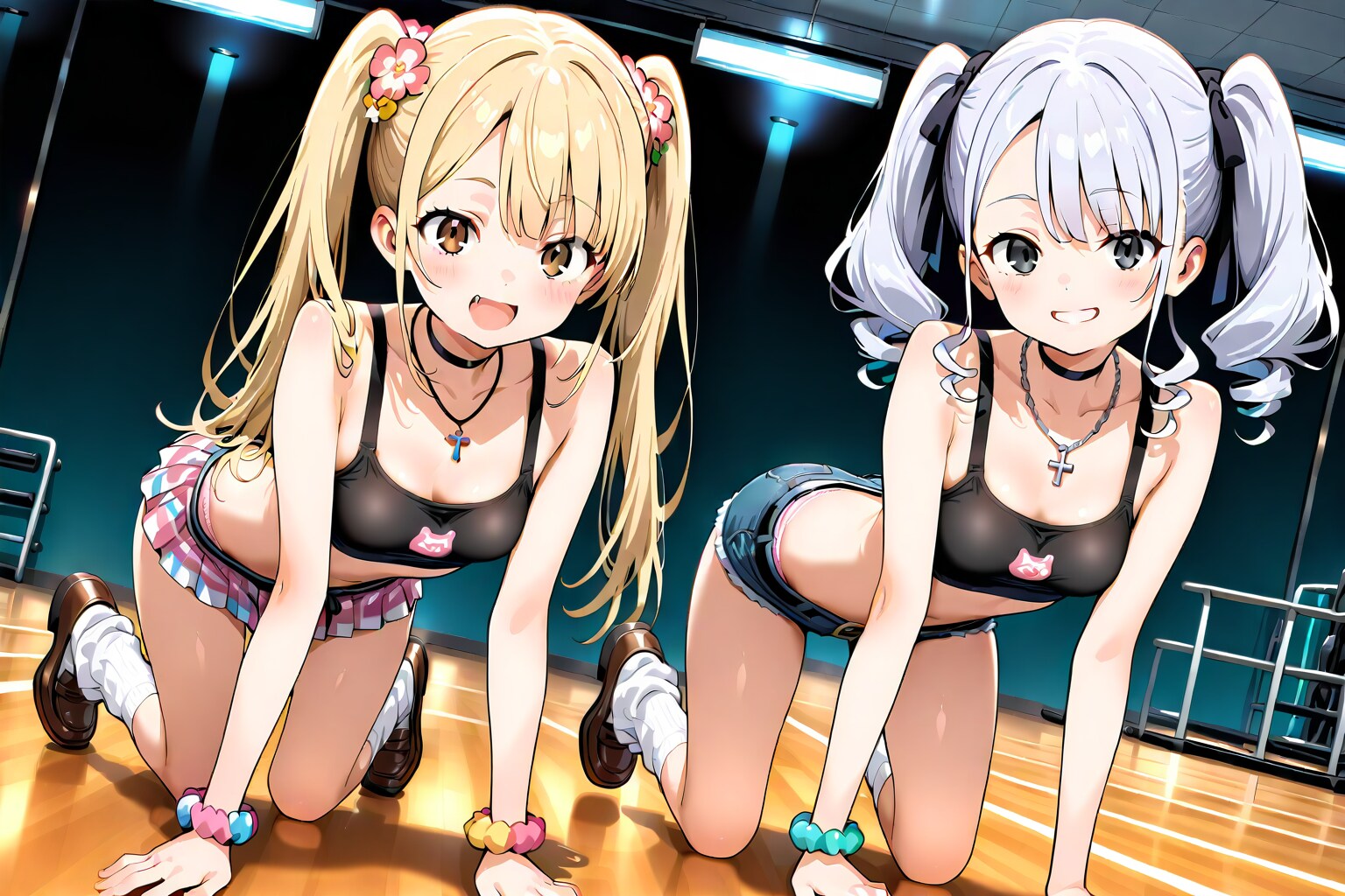ギャル×腕立て伏せ