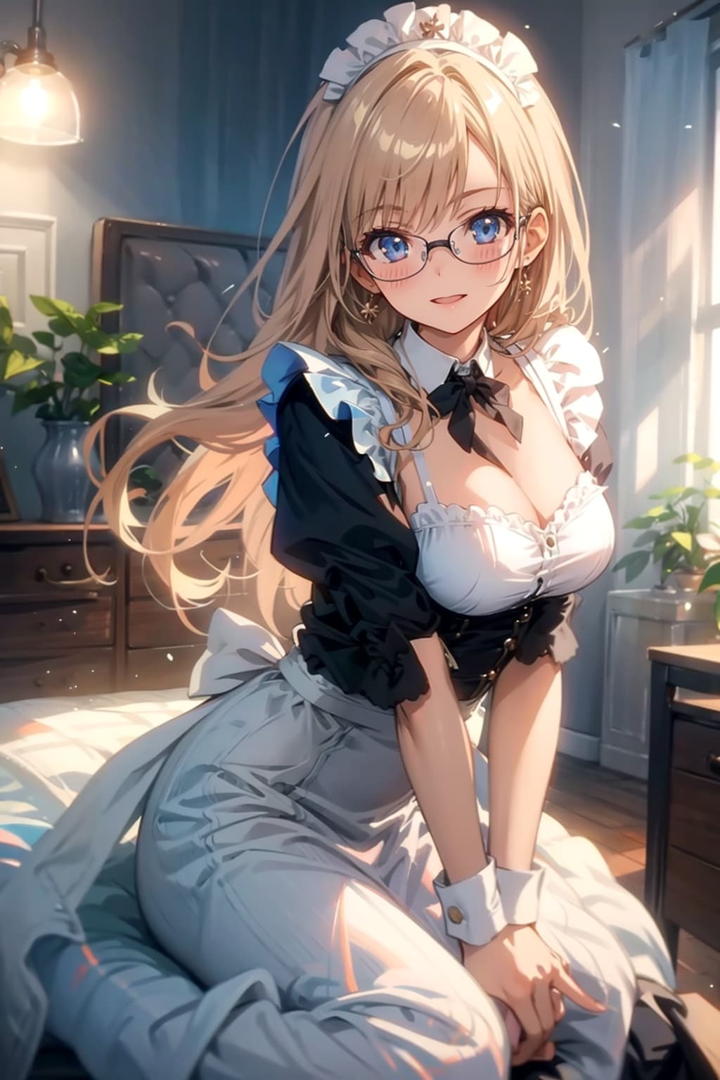 メガネ美少女メイド