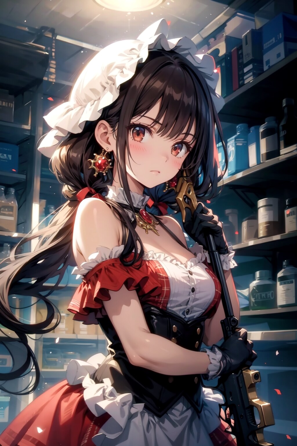 TOPAZ+αで絵海ちゃん(紅いエルボーグローブ)