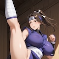 忍者のハイキック 5枚目