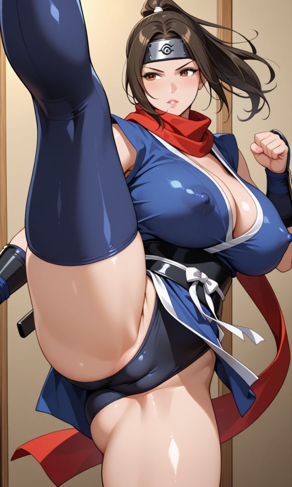 忍者のハイキック