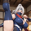 忍者のハイキック 2枚目