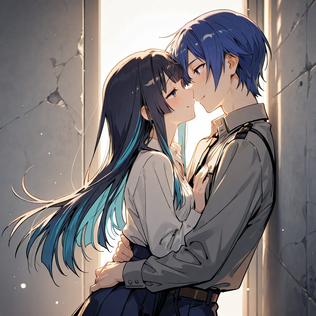 見つめ合う2人