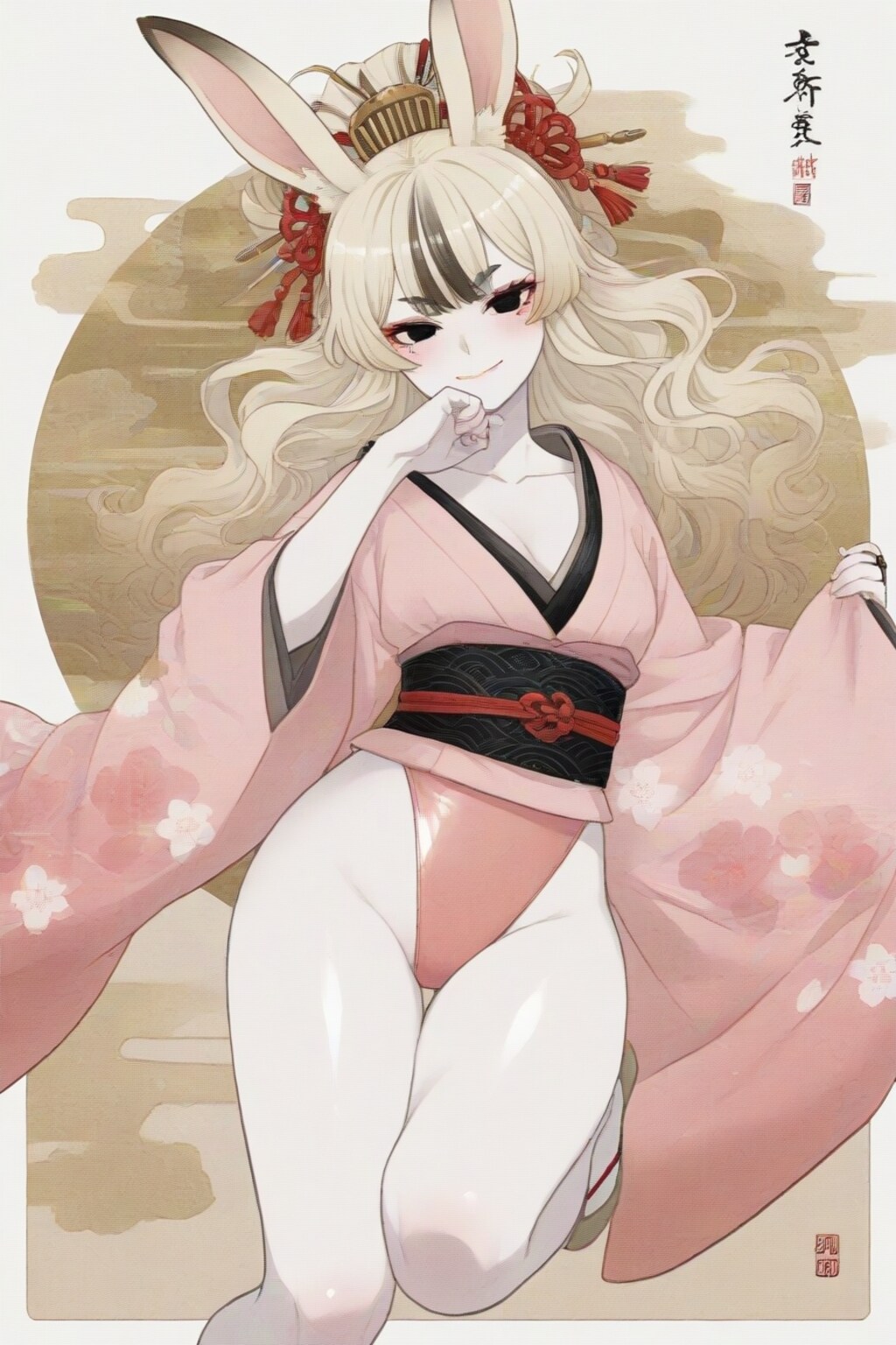 日本画風？ハイレグ和装♪ギャル兎♪再び・・