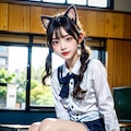 猫耳JK 2枚目
