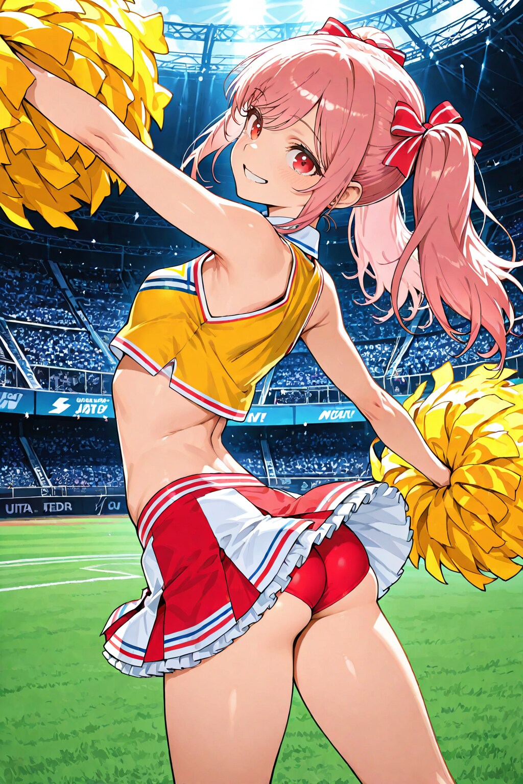 学園・チアガール編、後ろから