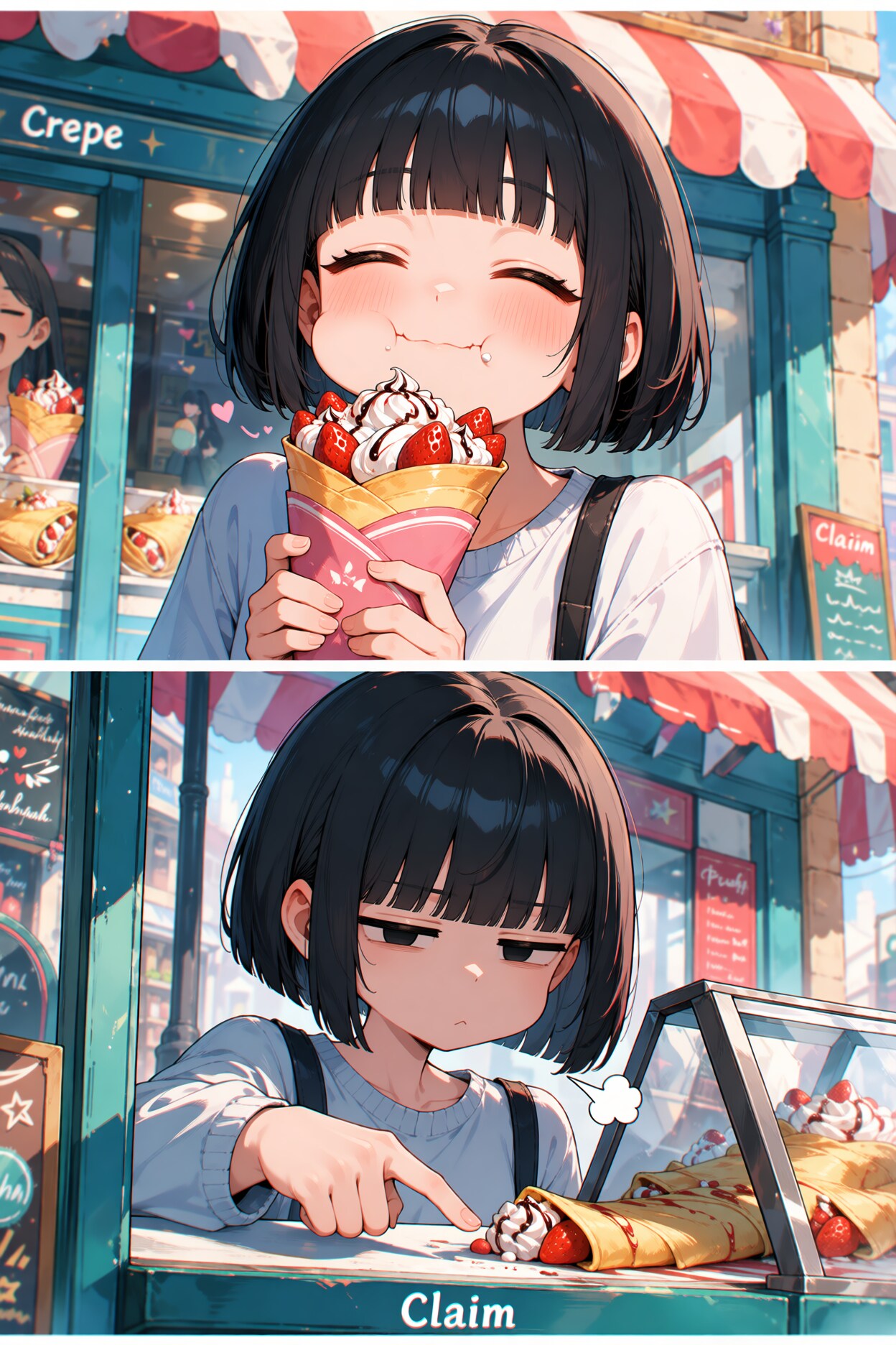クレープ→クレーム