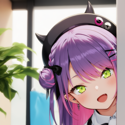 トワ様が物陰からジッと見つめているだけ