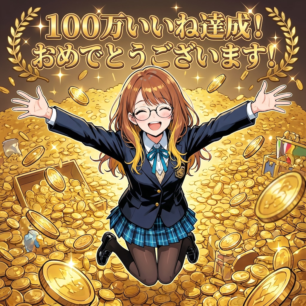 100万いいね達成おめでとうございます！