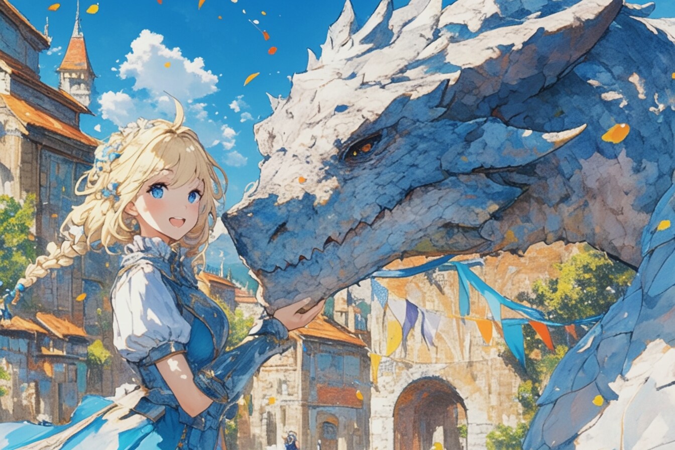 ドラゴンと少女（竜騎士）94 | の人気AIイラスト・グラビア