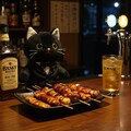 黒猫バーの焼き鳥とハイボール 3枚目