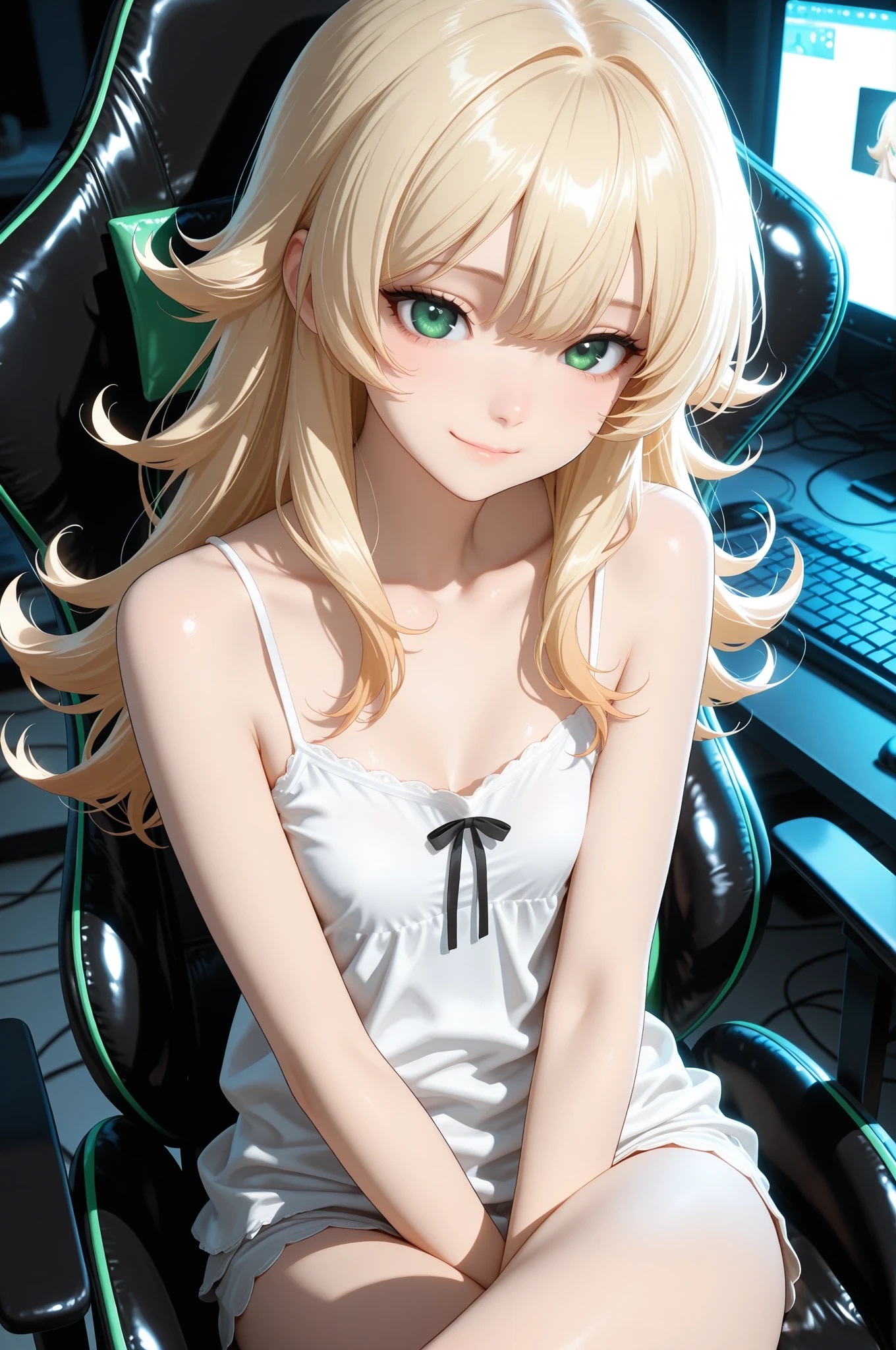 Live & Lewd: The Blonde Streamer’s Deep Dildo Session
