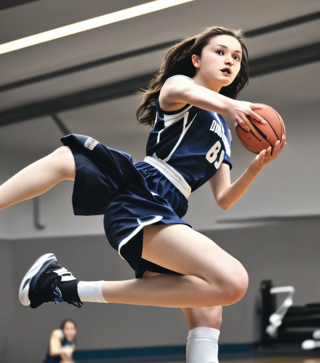 黒髪ロングでユニフォームの美女１０９