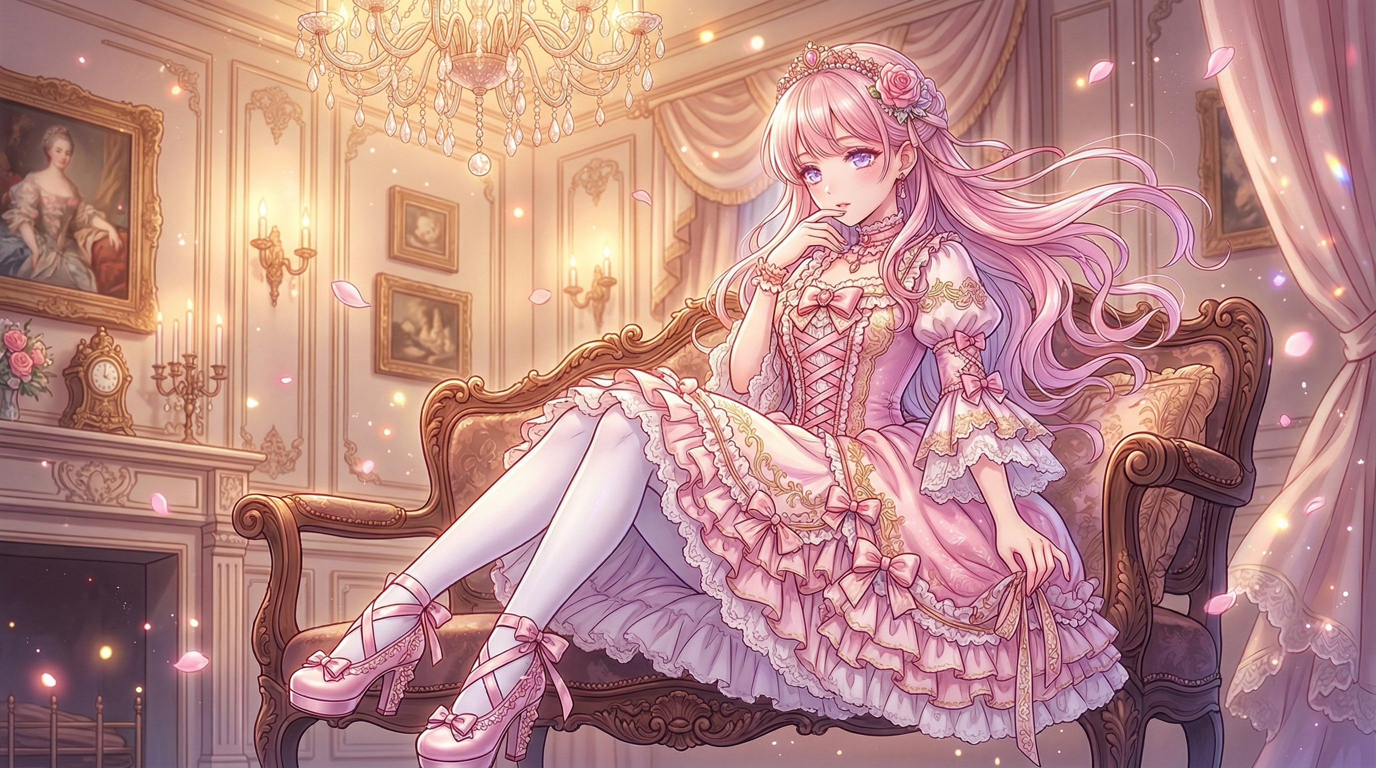 薔薇夢姫の静謐なる宵 | の人気AIイラスト・グラビア