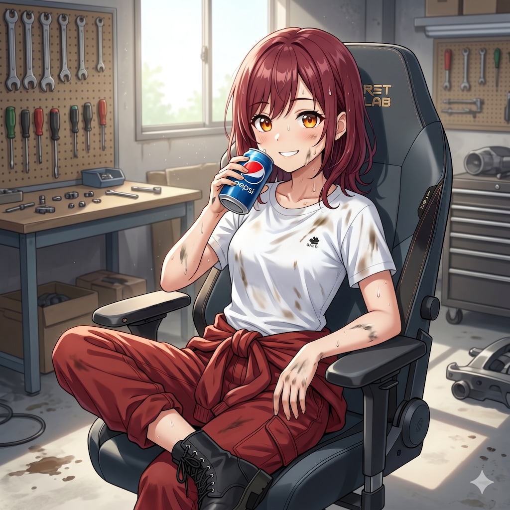 一服するオレ