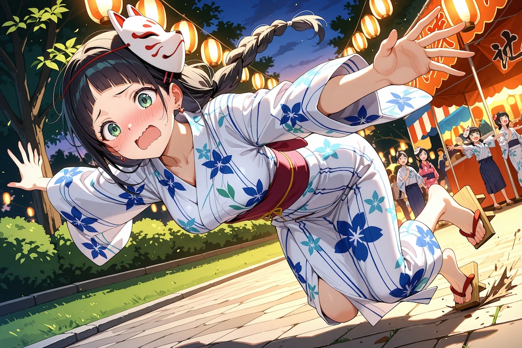 浴衣のこよみちゃん