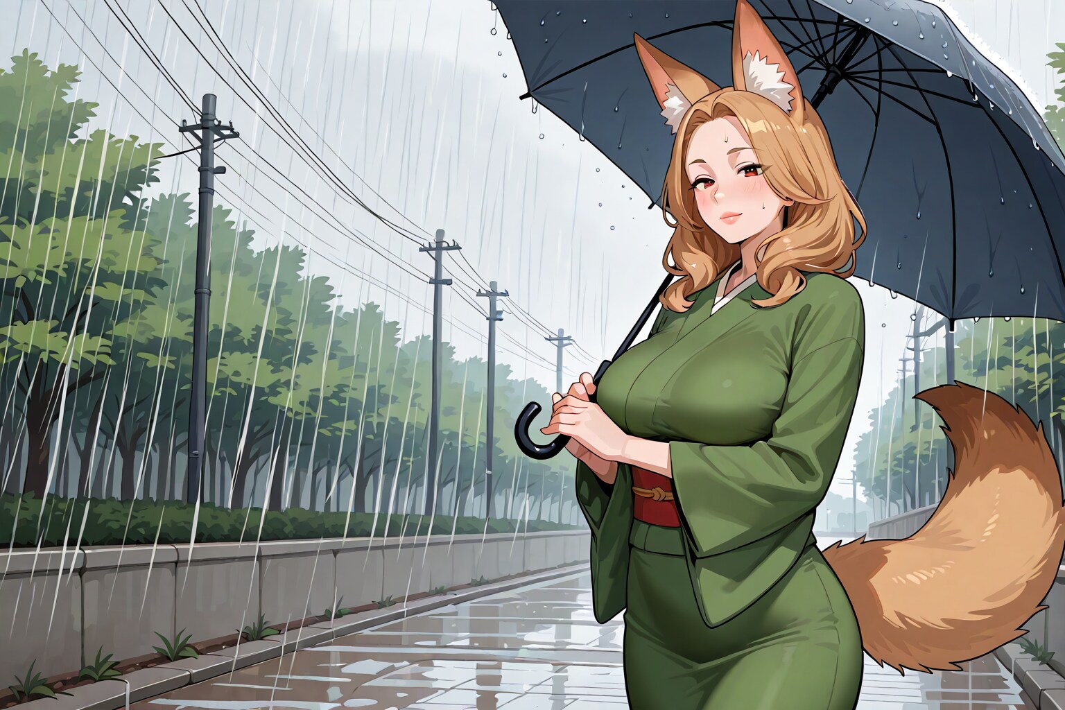 何故か和服