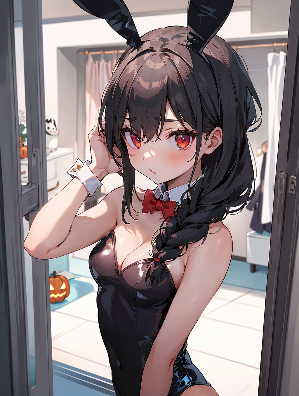 ハロウィン当日仕事から帰ってくると仮装して家で待ってくれてる彼女