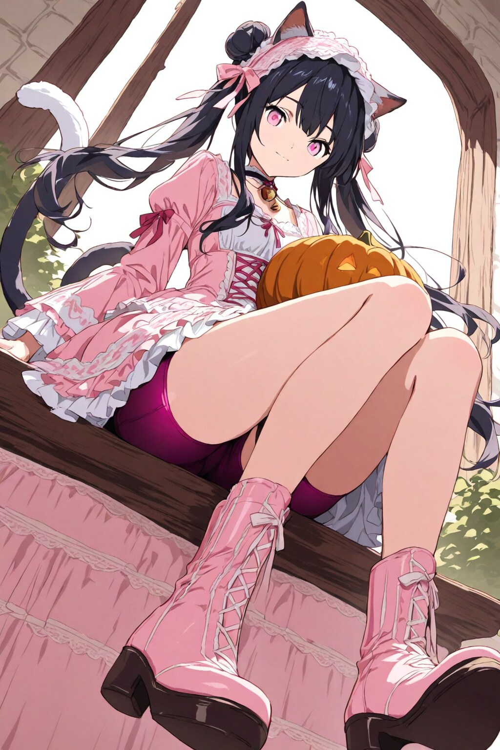桃華は只今❗️カボチャを使ったメニューを絶賛考え中だニャン❤️