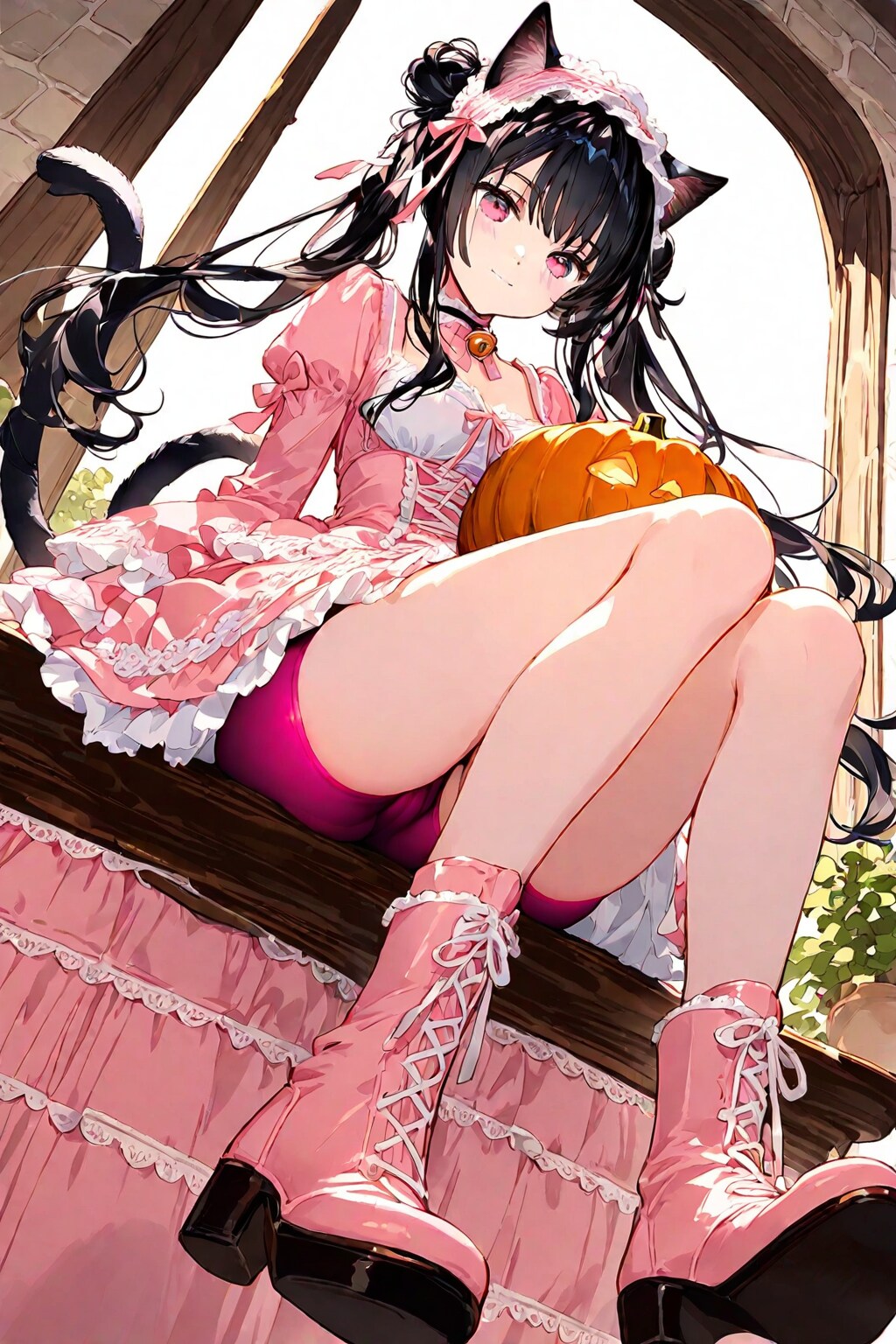 桃華は只今❗️カボチャを使ったメニューを絶賛考え中だニャン❤️