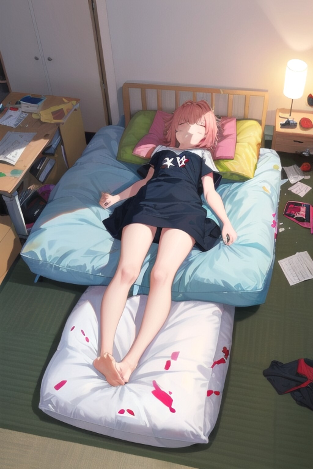 布団が吹っ飛んだ