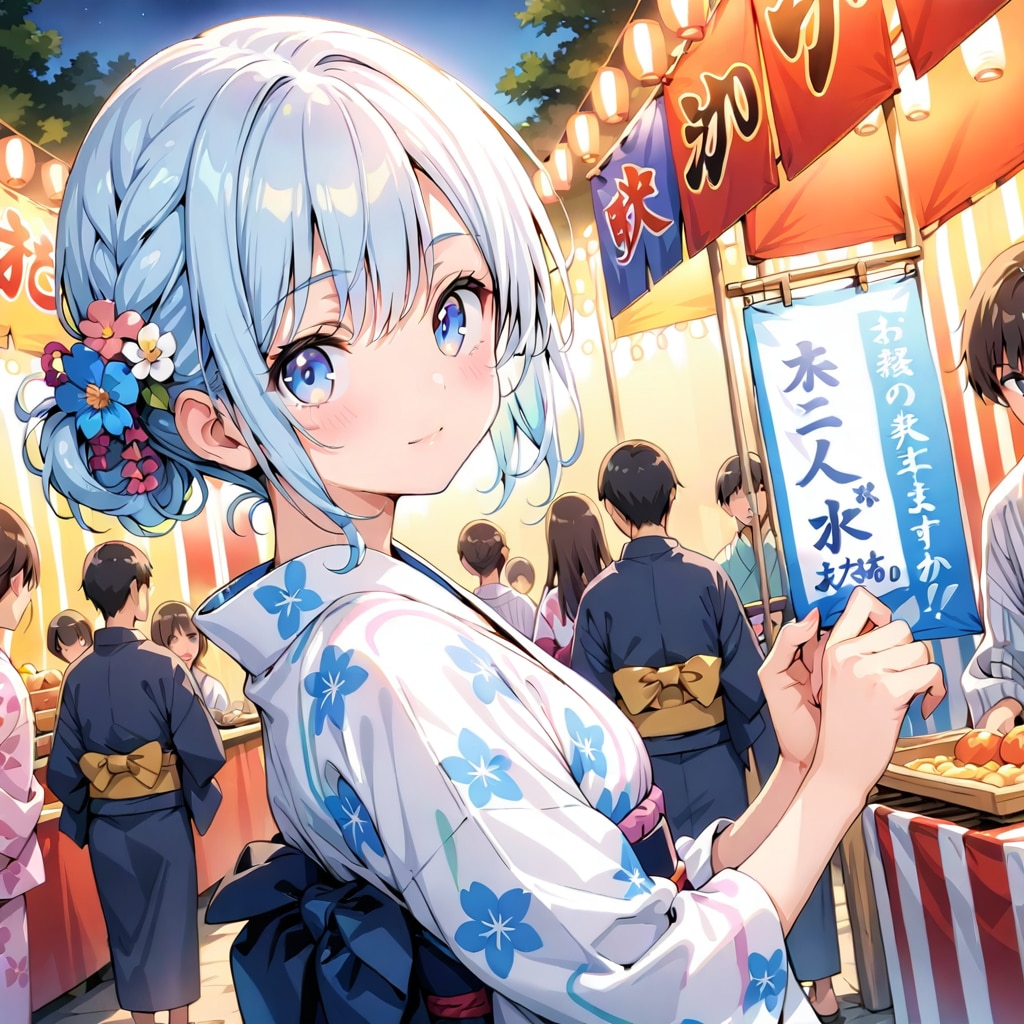 LARIMARちゃんと夏祭り