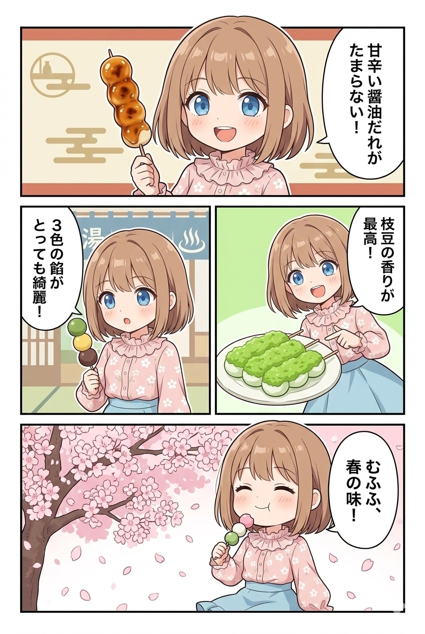 お団子 | の人気AIイラスト・グラビア