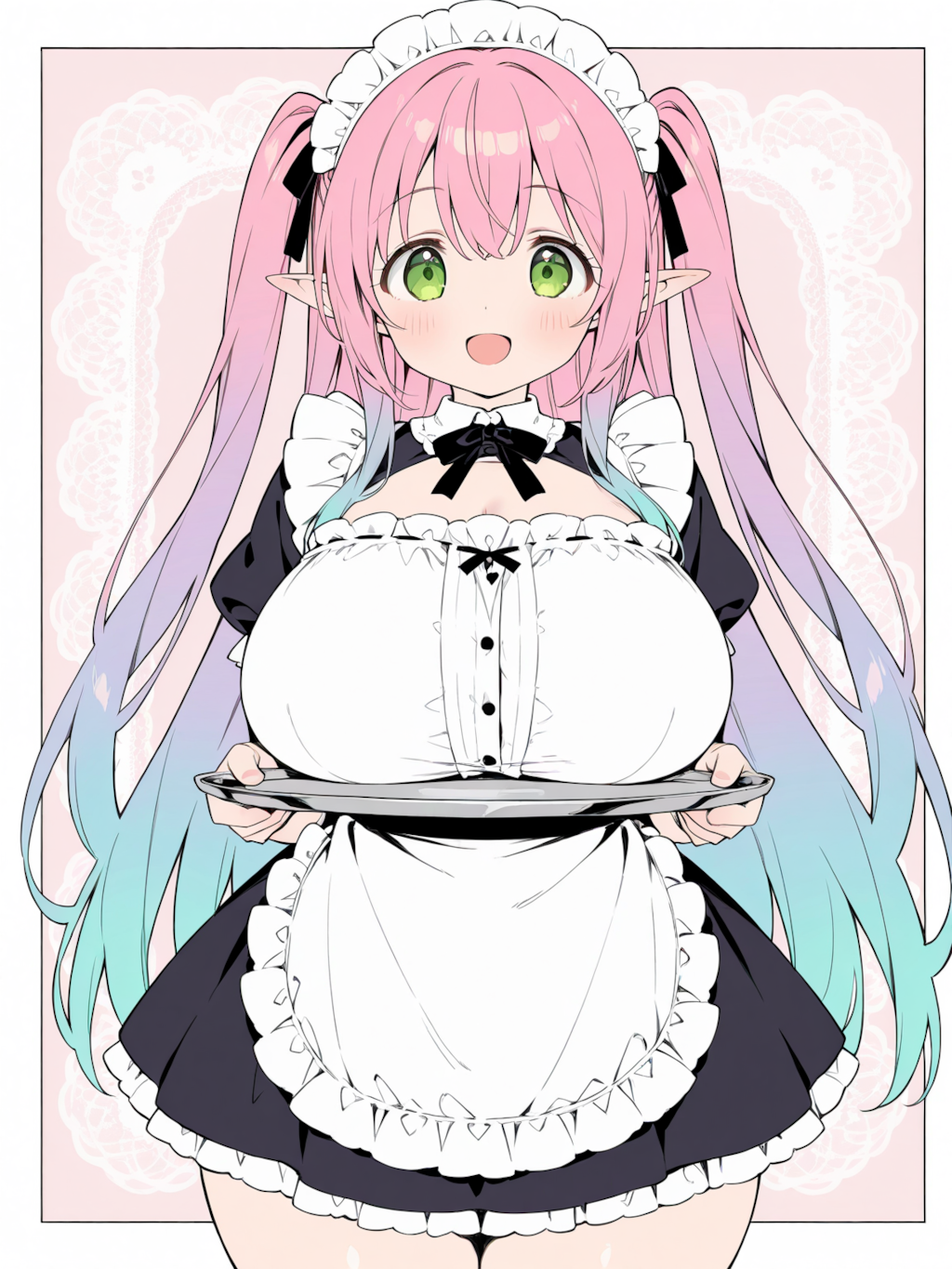 トレイにはもう何も乗りません！