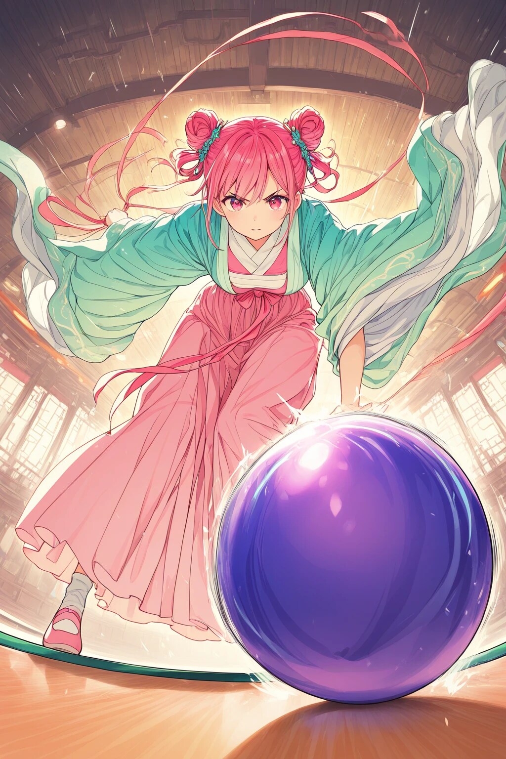 漢服でのボーリング