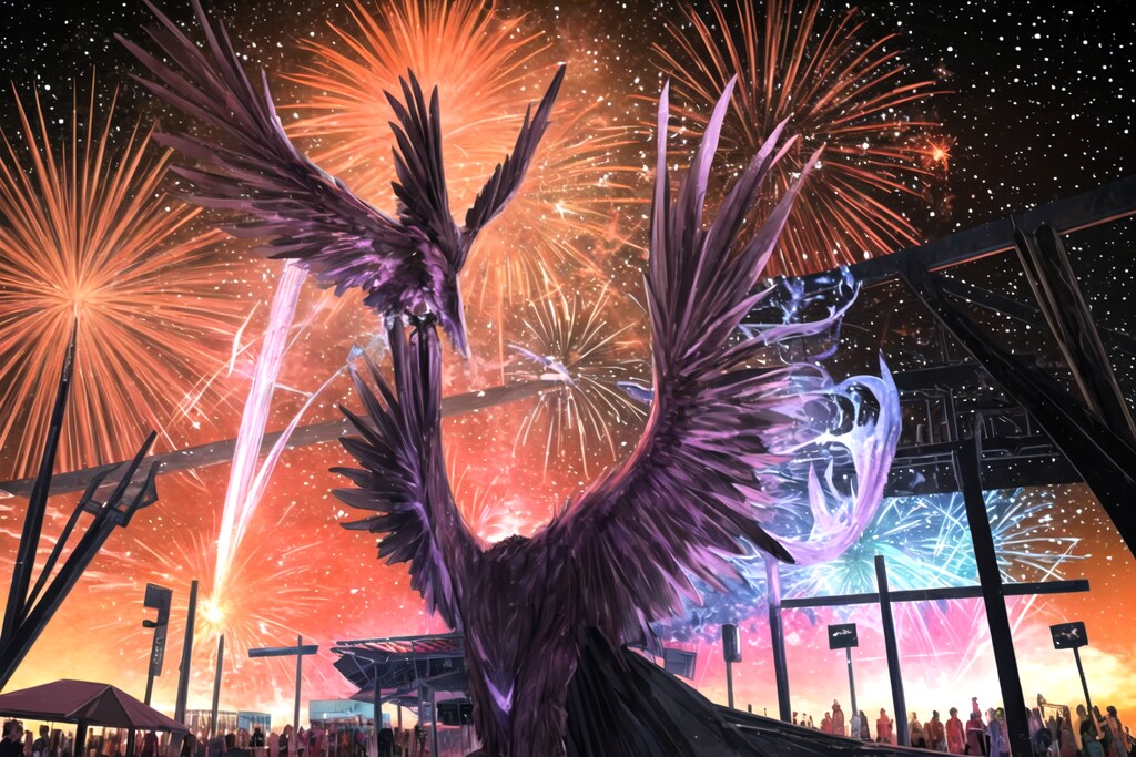 FROSTで十連花火