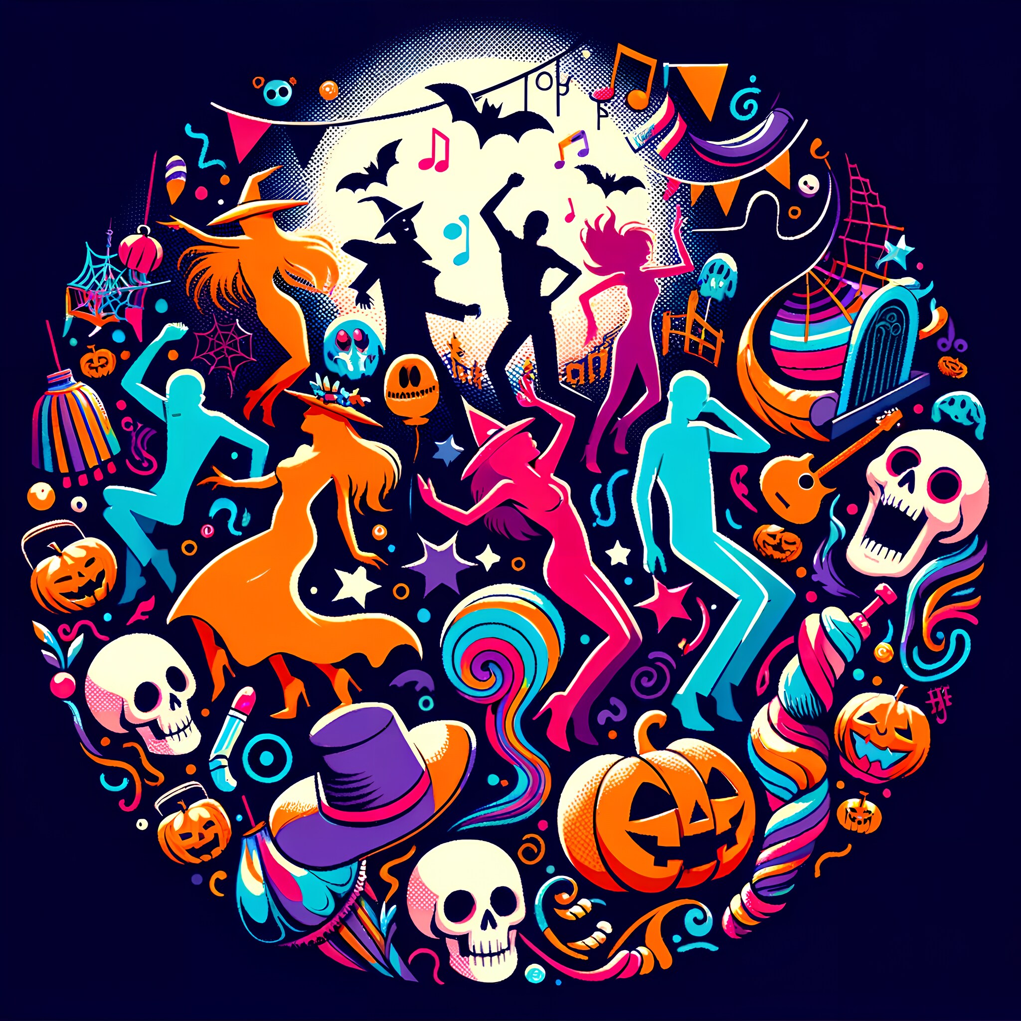 ポップアートハロウィン