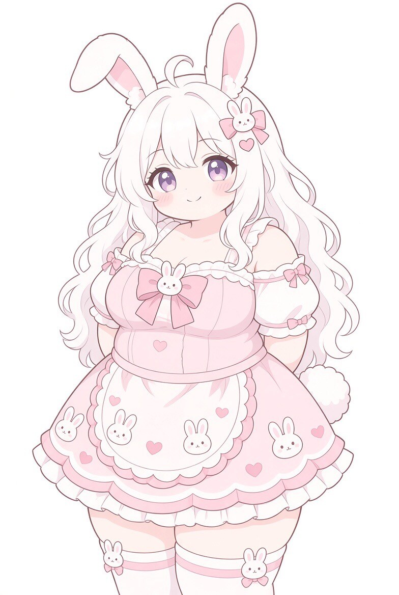 うさぎエプロンなおねえさん | の人気AIイラスト・グラビア