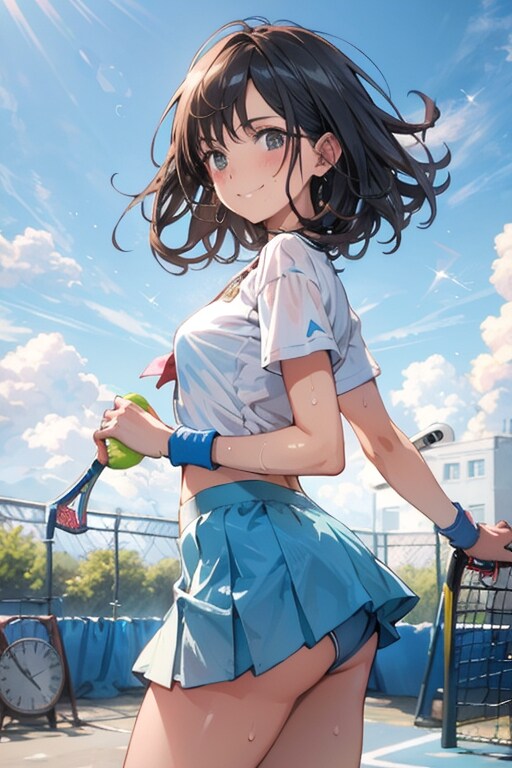 テニス | の人気AIイラスト・グラビア