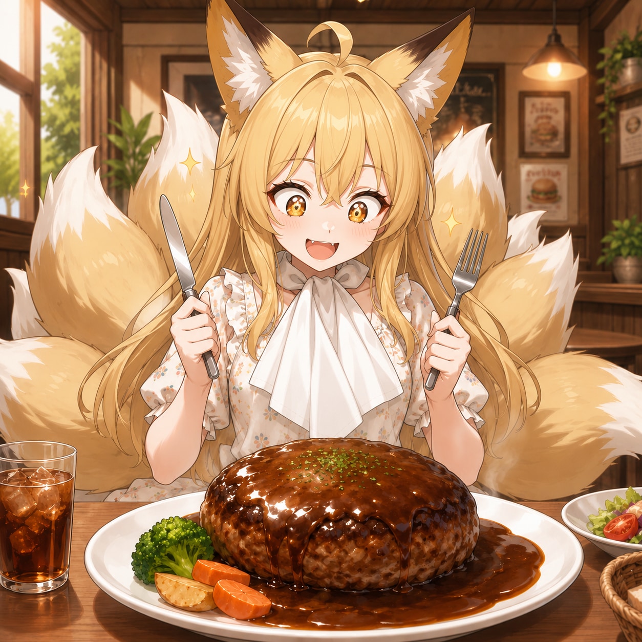 8/9　ハンバーグの日 | の人気AIイラスト・グラビア