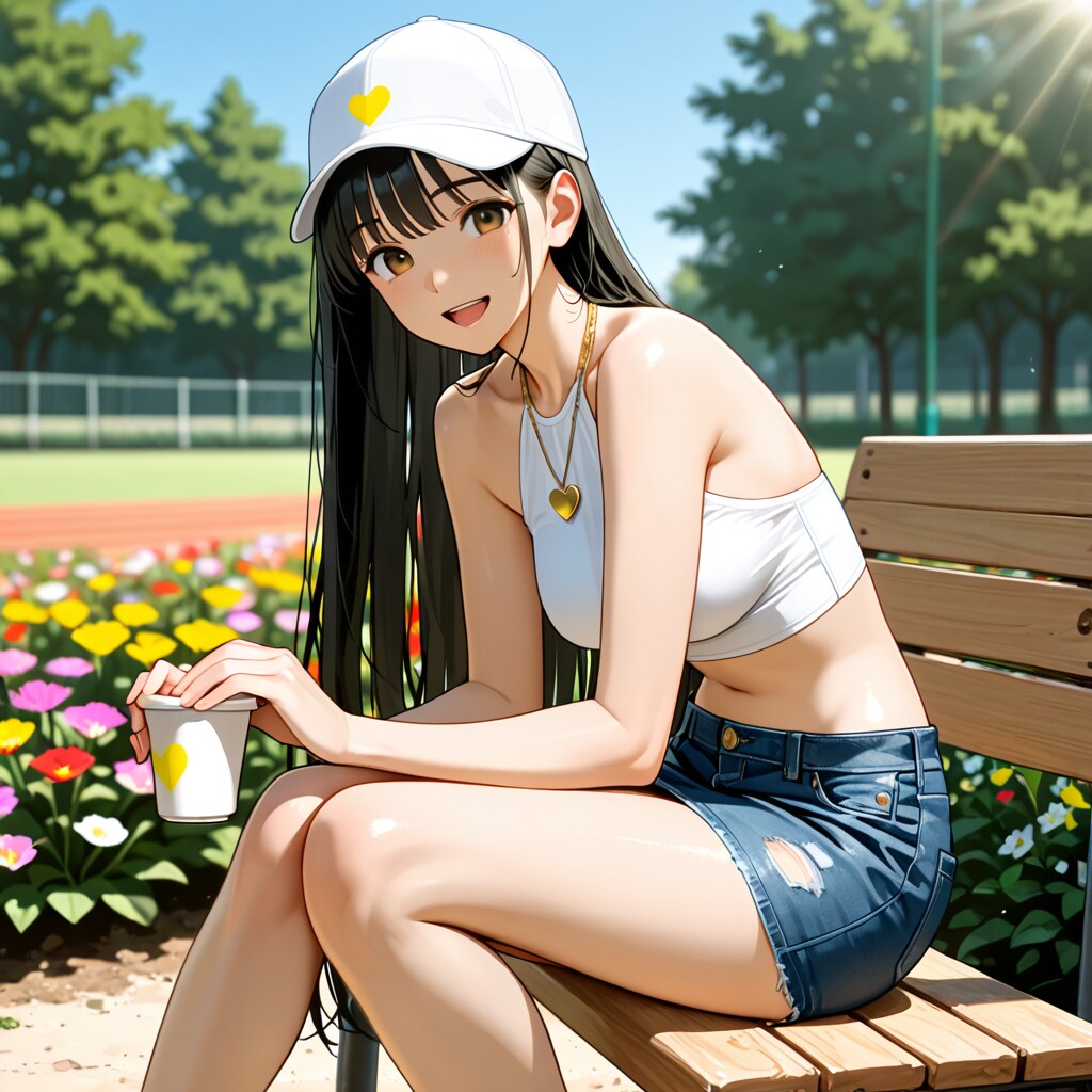 さくらと公園デート(ホルターネック版)