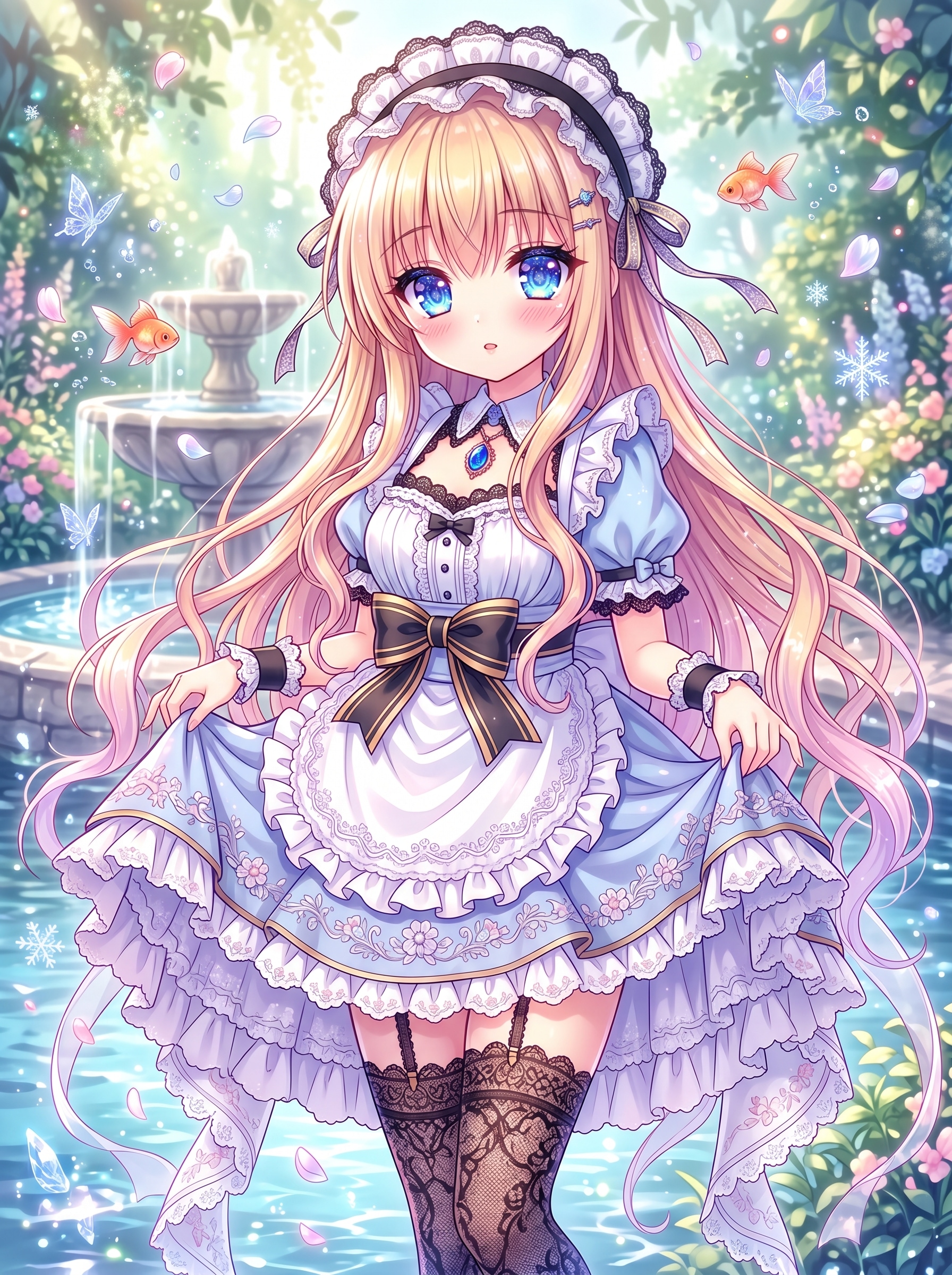 光庭の夢仕女 | の人気AIイラスト・グラビア