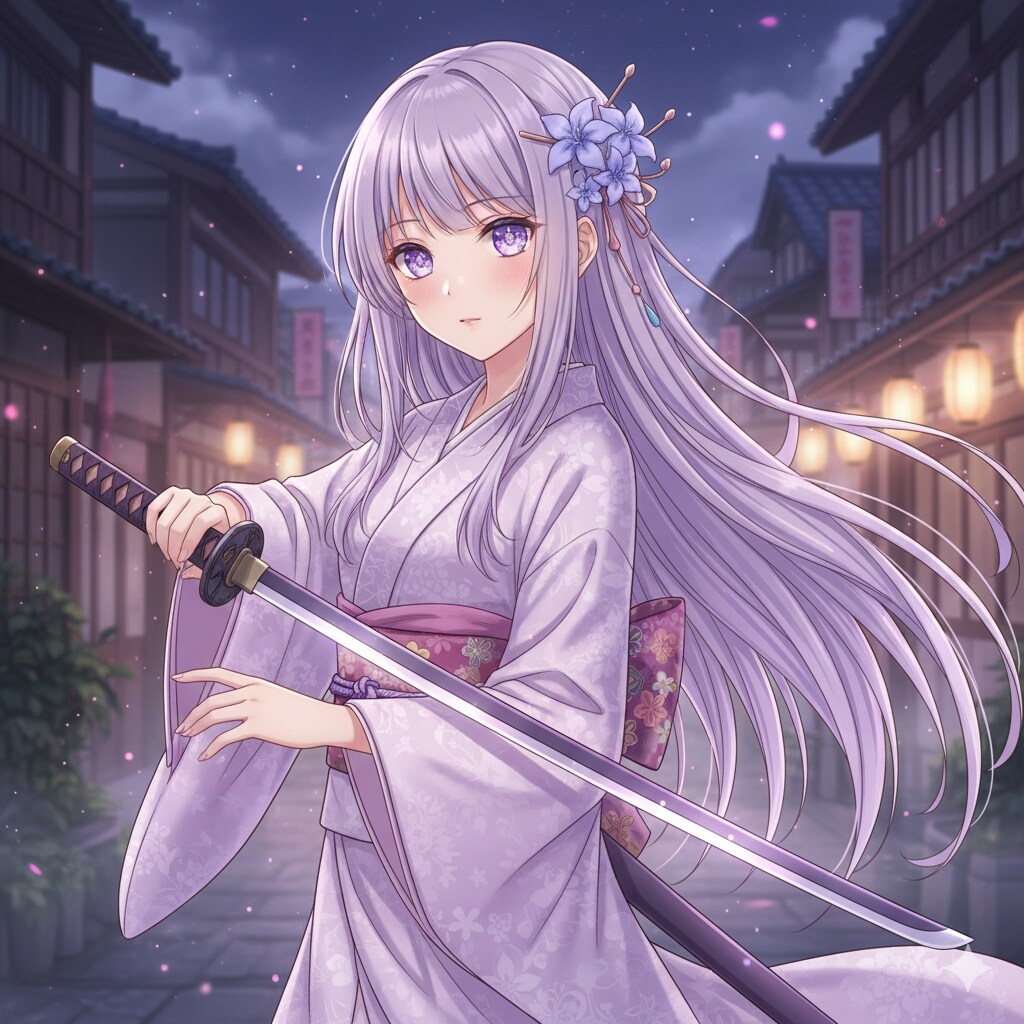 和風少女。